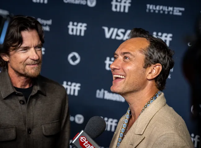 Jason Bateman and Jude Law at the Toronto Film Festival.